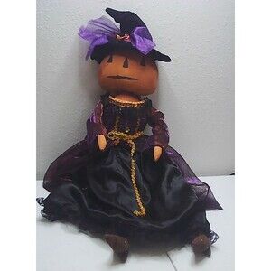 2014 Cracker Barrel Poseable Witch Shelf Sitter Doll 22"